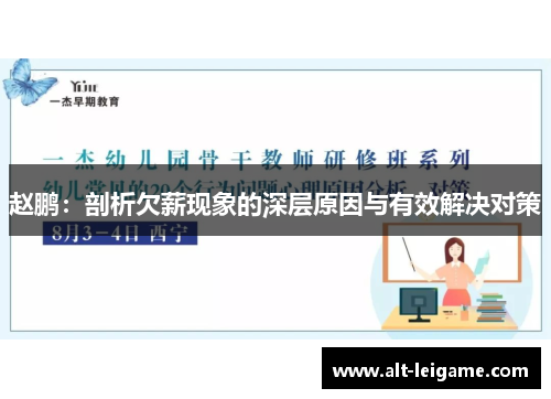 赵鹏：剖析欠薪现象的深层原因与有效解决对策